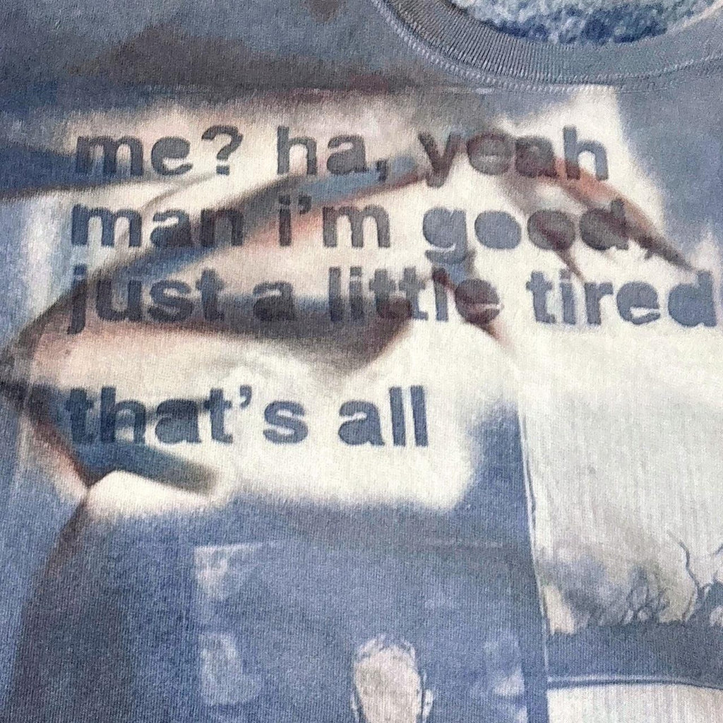 "just a little tired" Sunprinted Sweater