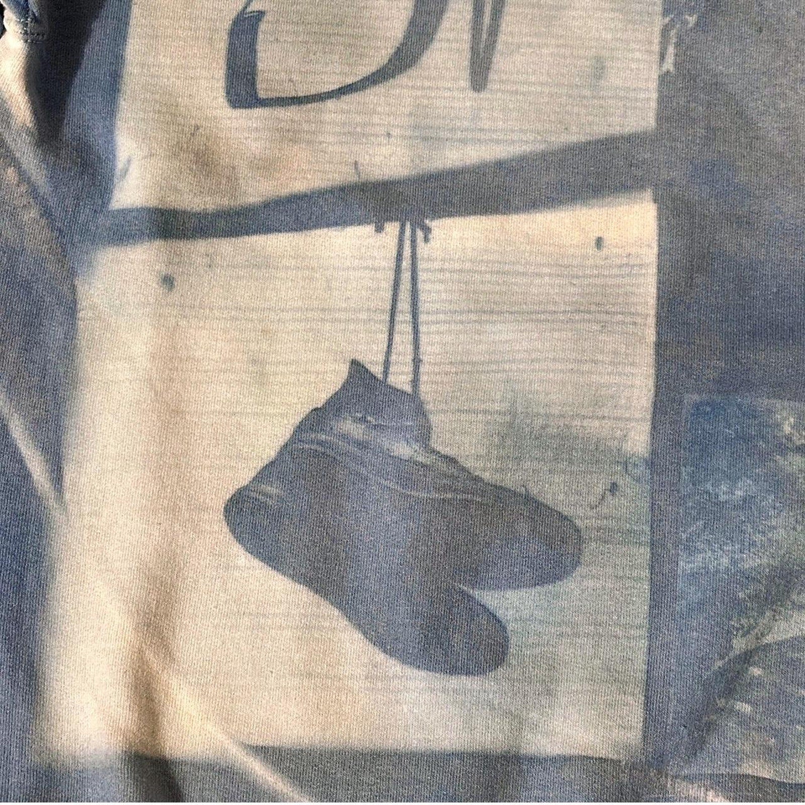 Handprinted cyanotype sweater apidta