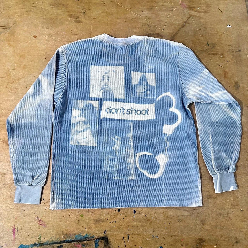 " just a little tired" sunprinted thermal