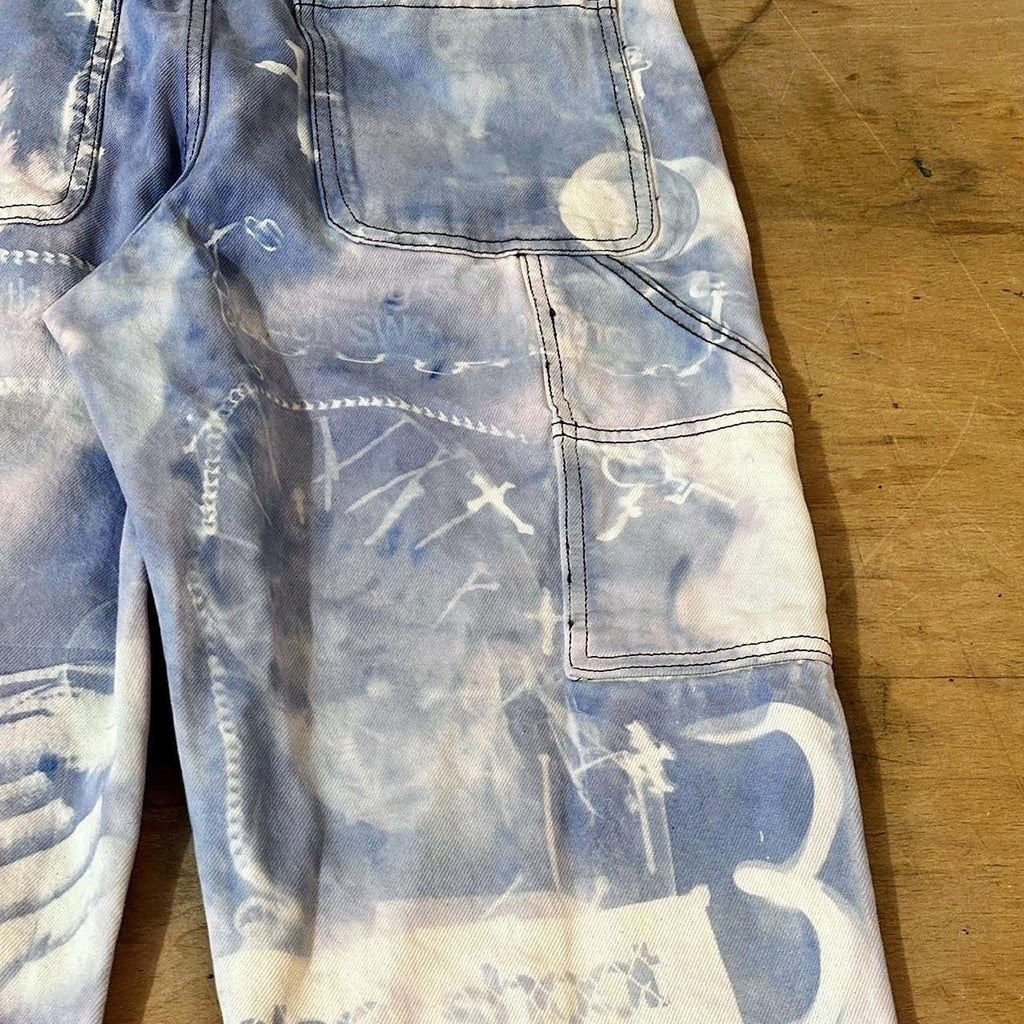 "sweet nothing" Sunprinted graphic jeans