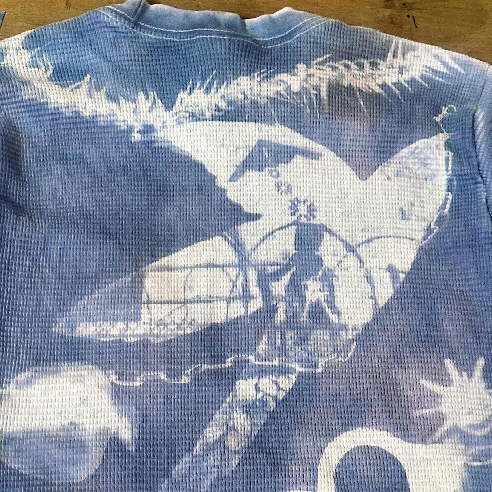 Handmade graphic waffleknit sweater