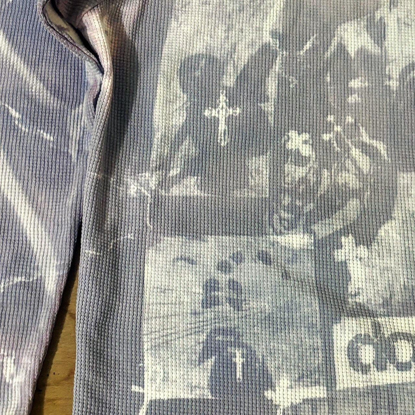 Handmade graphic waffleknit sweater