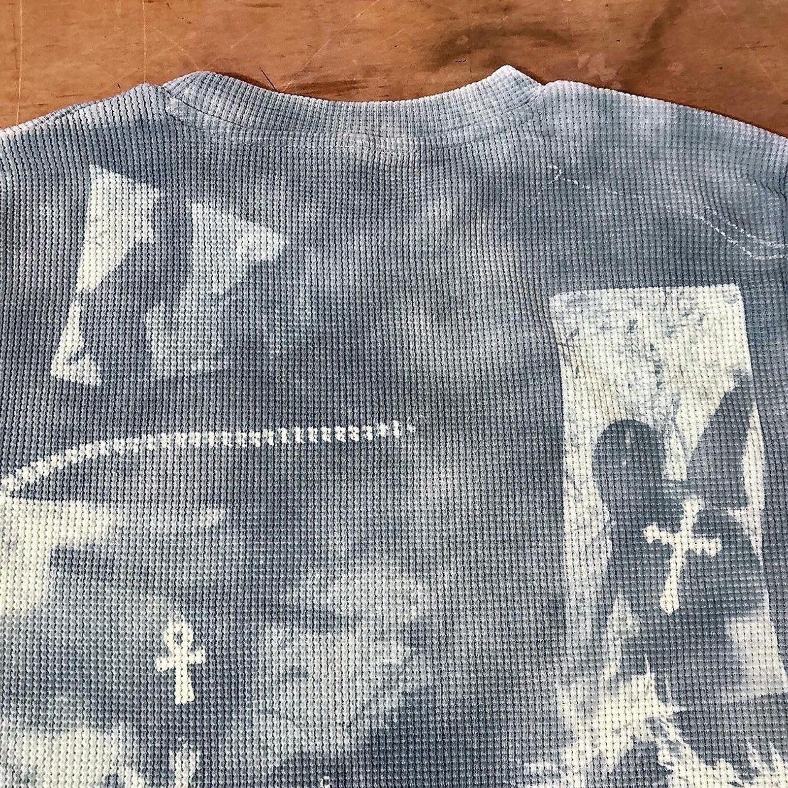 Handmade graphic waffleknit sweater