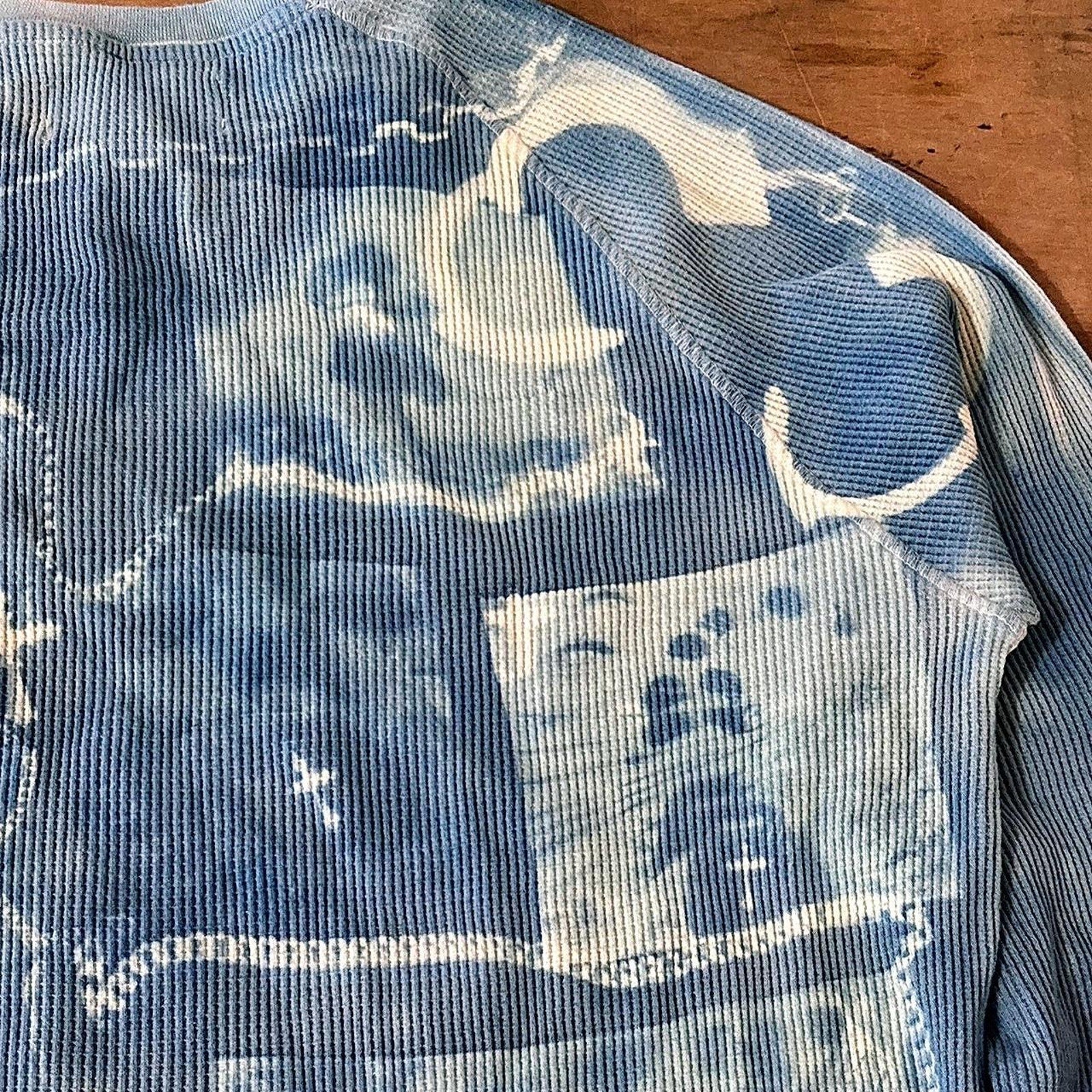 Handmade graphic waffleknit sweater