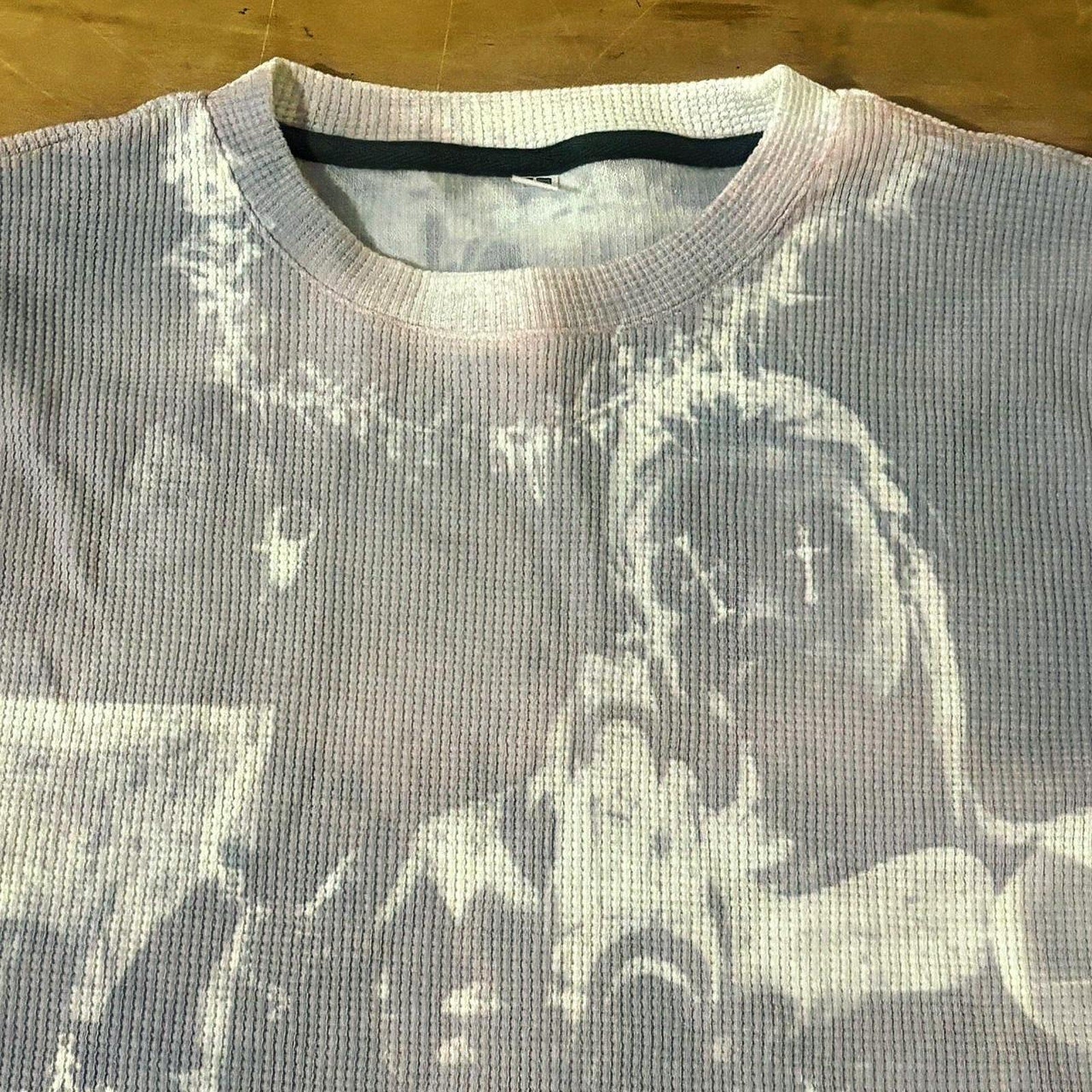 Handmade graphic waffleknit sweater