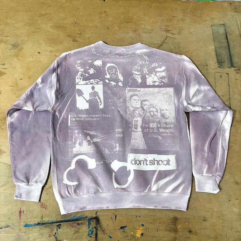 "I do not fear death." Sunprinted Sweater