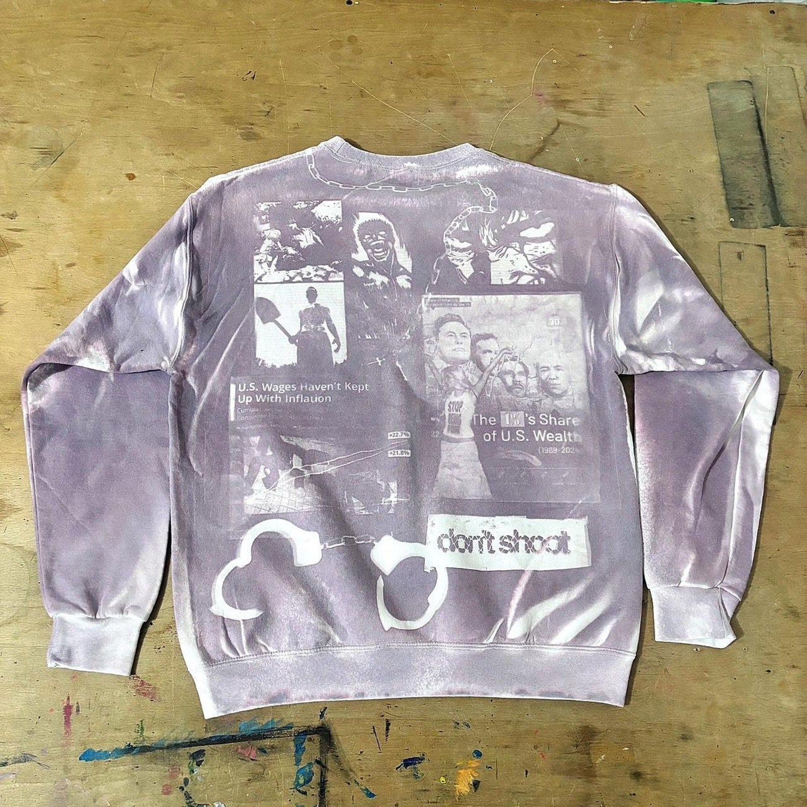 "I do not fear death." Sunprinted Sweater