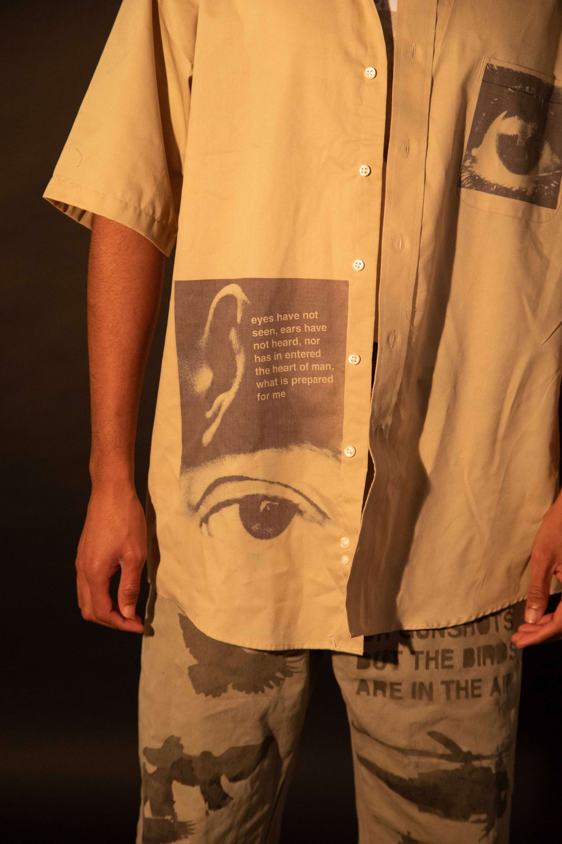 Eyes Have Not Seen Button Up