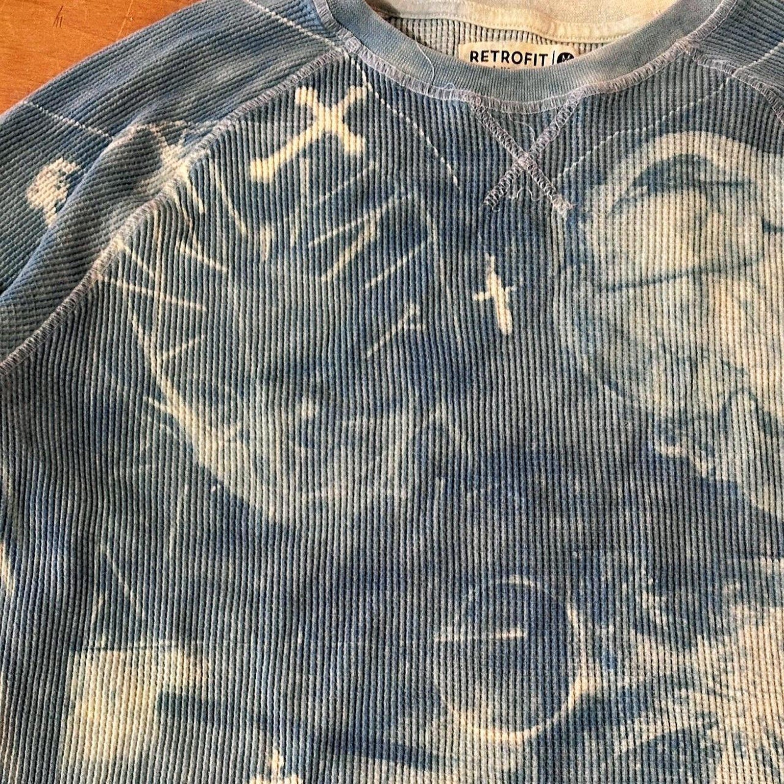 Handmade graphic waffleknit sweater