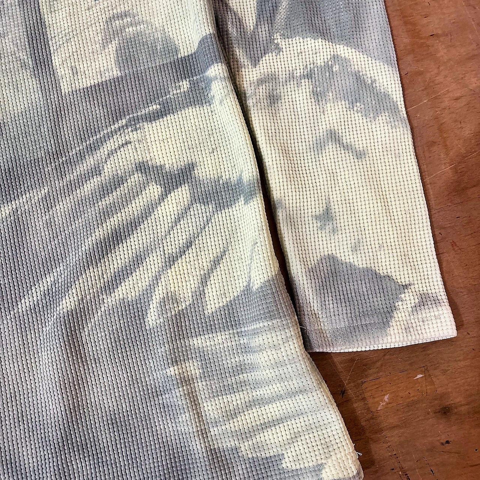 Handmade graphic waffleknit sweater