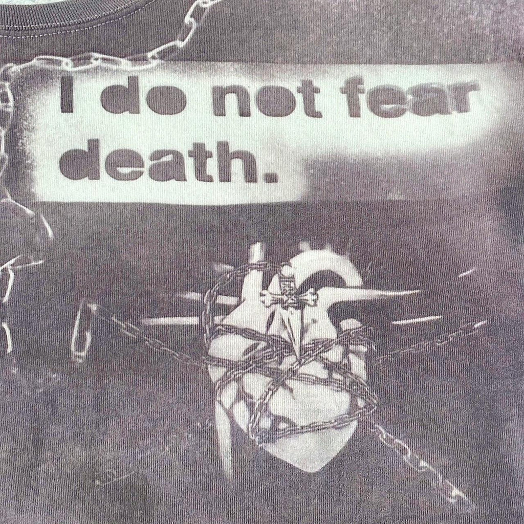 "I do not fear death." Sunprinted Sweater